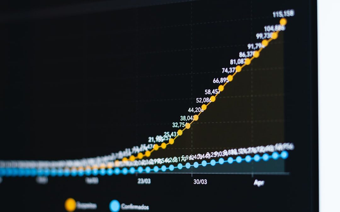Photo Stock market graph